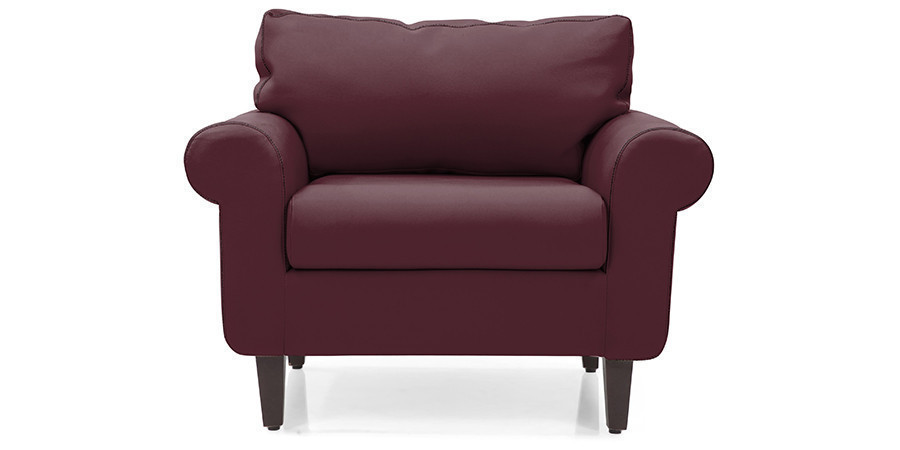 Samuel Leatherette Sofa(Burgundy)